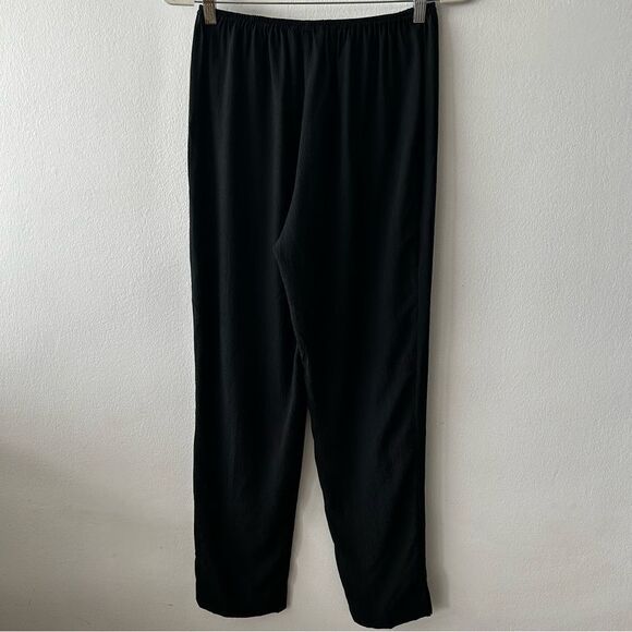 Citron Silk Pull-on Pant in black - Picture 4 of 11
